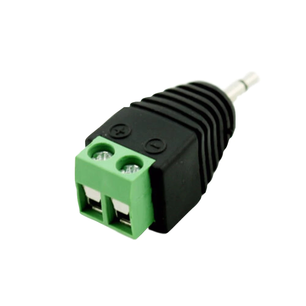 20pcs 2.5mm Mono TS Male Plug To AV Screw Video Balun Terminal Adapter Connector | Электроника