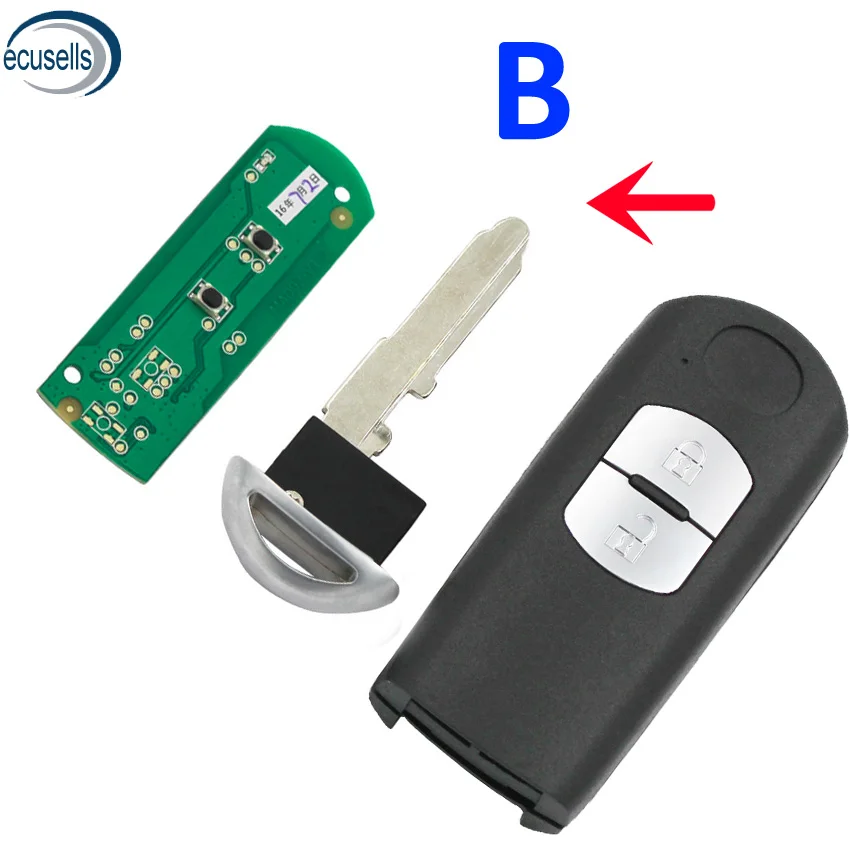 Запасной смарт-дистанционный ключ-брелок от машины 433 МГц с чипом 49 подходит для