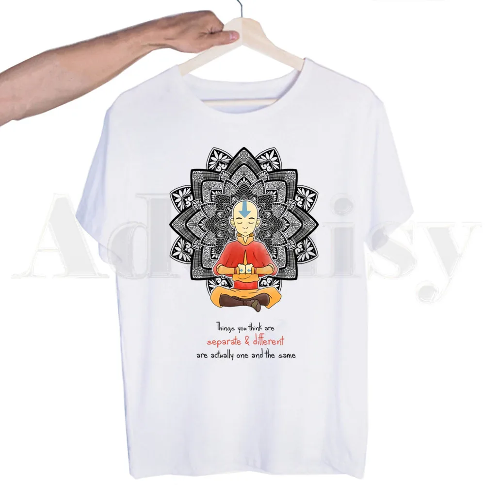 

Avatar The Last Airbender Aang Appa Anime Badass Tshirts Men Fashion Summer T-shirts Tshirt Top Tees Streetwear Harajuku Funny
