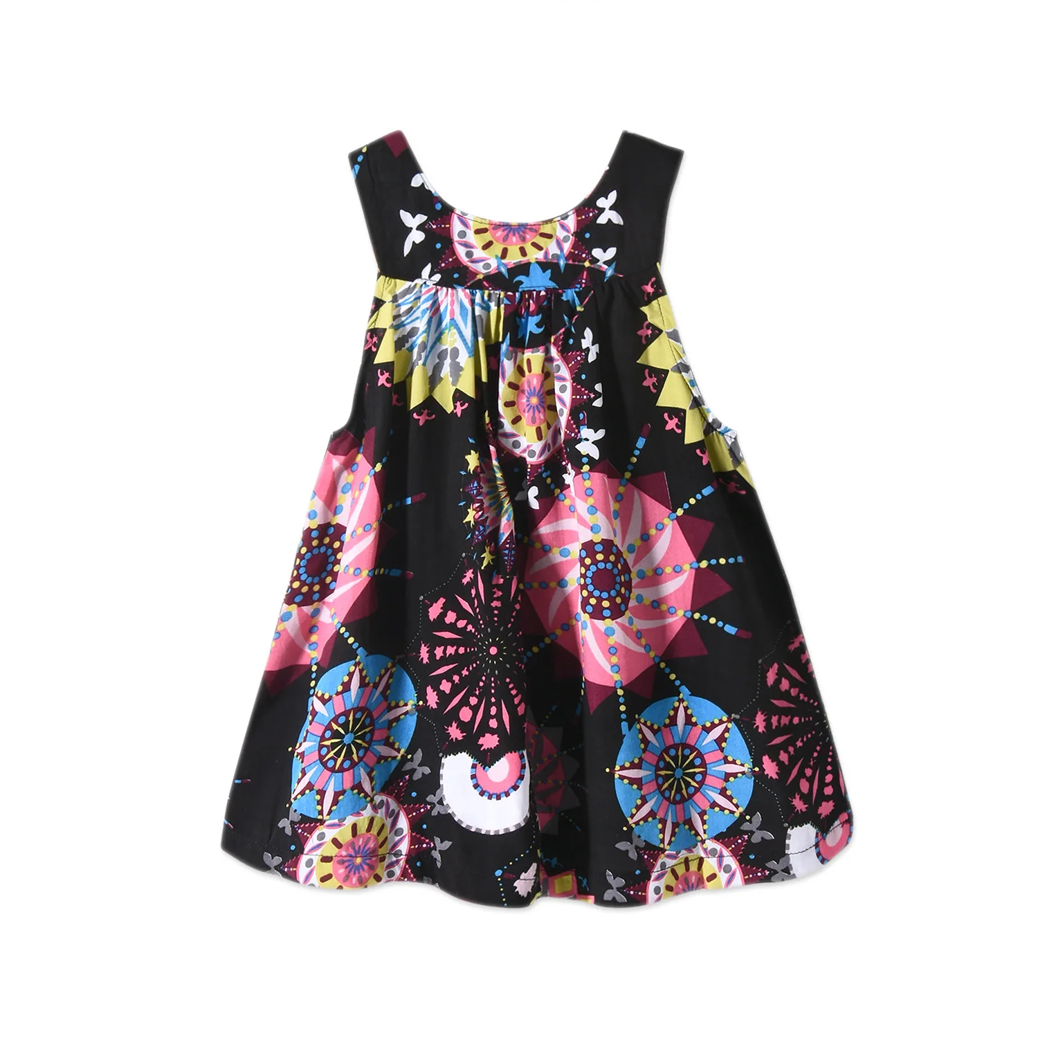 HOT children ins floral sleeveless dress with shoulder-straps of the girls kids Princess evening competition | Детская одежда и