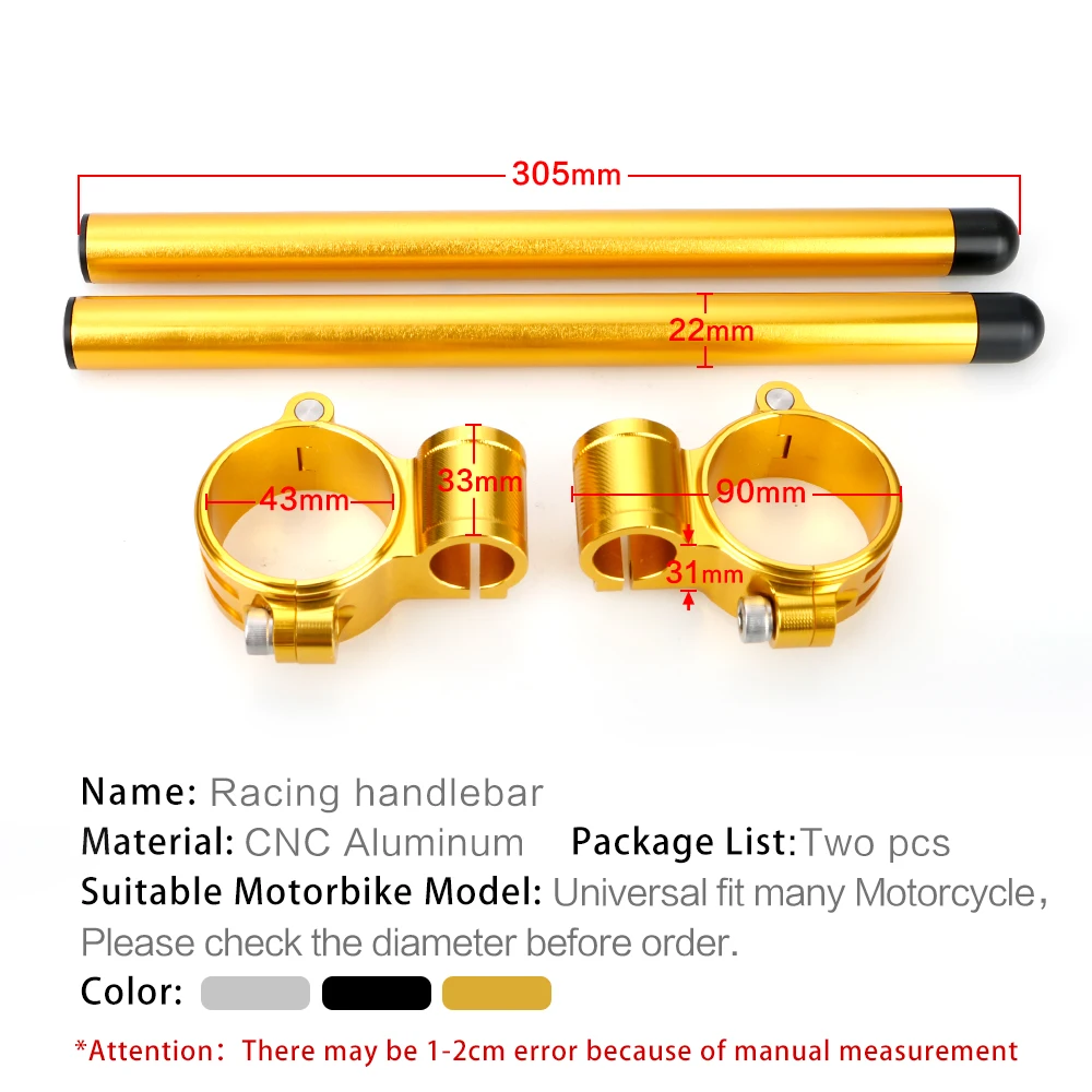 Руль гоночного велосипеда 50 мм для Yamaha YZF R6 2005 до 2011 R6S 2006 2007 R1 1998 регулируемый