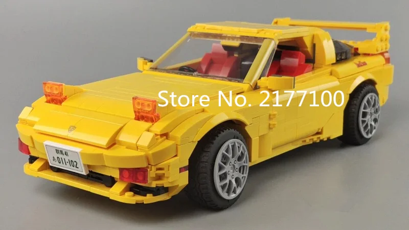 Новый автомобиль серии RX-7 Супер гоночный модель строительные блоки комплект