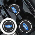 Автомобильный держатель чашки Coaster Силиконовые Нескользящие коврики авто интерьера для автомобиля Ford Fiesta EcoSport эскорт Ranger Mondeo Mustang