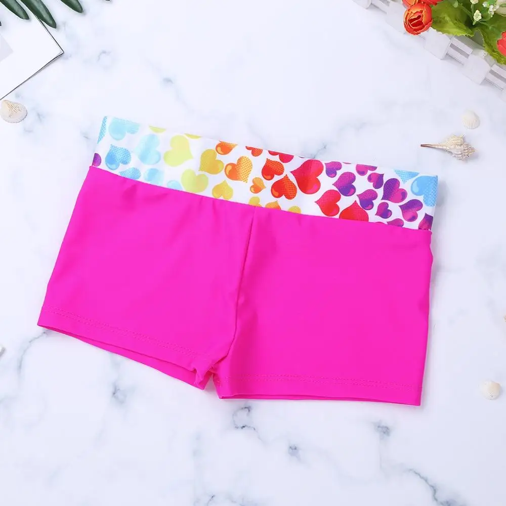 Купальник-танкини для девочек гимнастический купальник в форме сердца