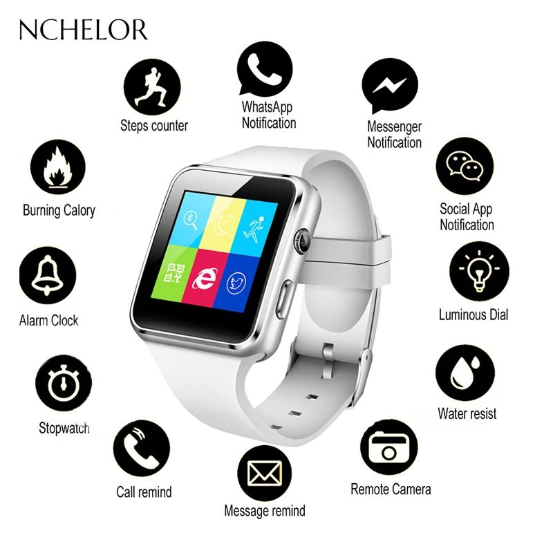 Модные умные часы с поддержкой SIM карты для звонков и телефонных прослушивания