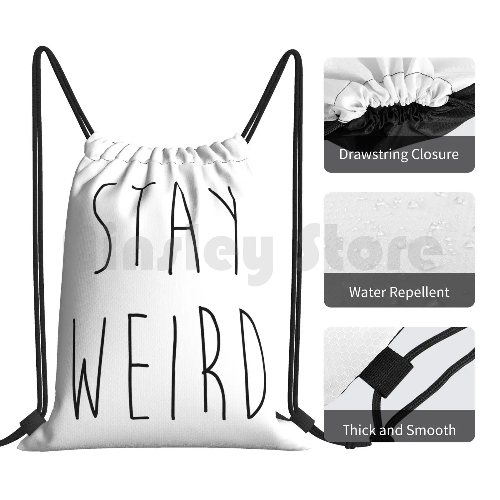 Рюкзак на шнурке с надписью Stay странные забавные котировки сумка для верховой