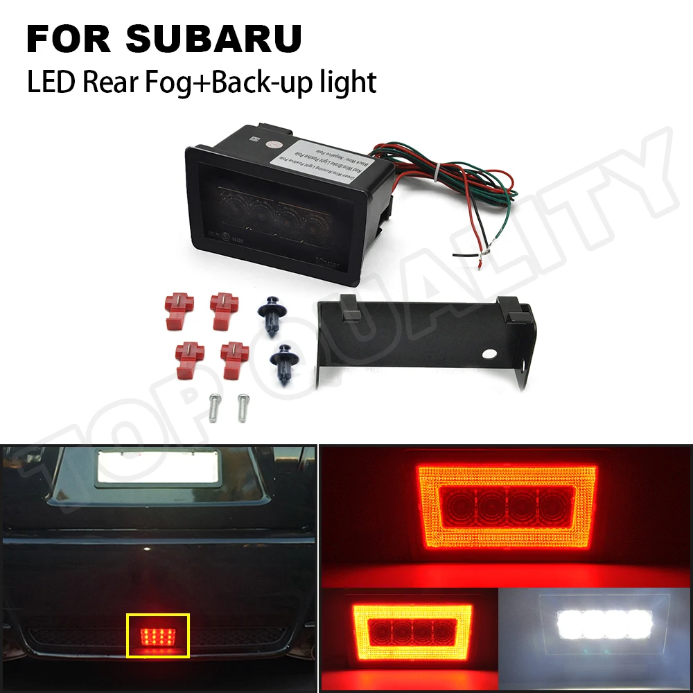 

1 светодиодный задний туман с дымчатыми линзами + светильник для Subaru WRX/STi 2011-2021 для Subaru Impreza 2011-2016 для Subaru XV Crosstrek 2013