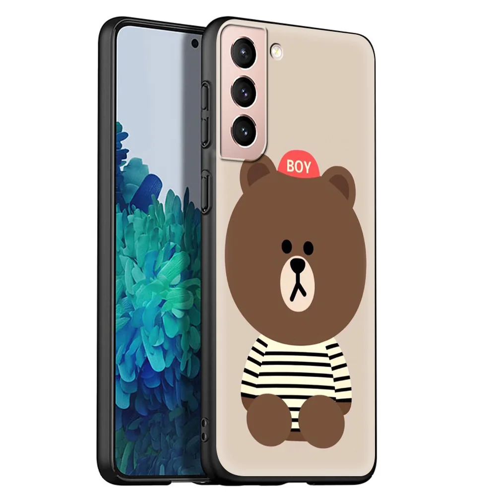 

Fashion Brand Bear Luxury Phone Case for Samsung Galaxy S20 FE S21 S20 Ultra S10 Lite S10E S9 S8 Plus 5G Soft Coque Shell