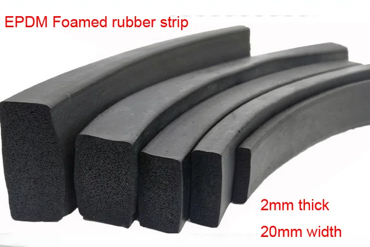Лента из пенорезины эпм 2 мм уплотнительная лента EMDP квадратная