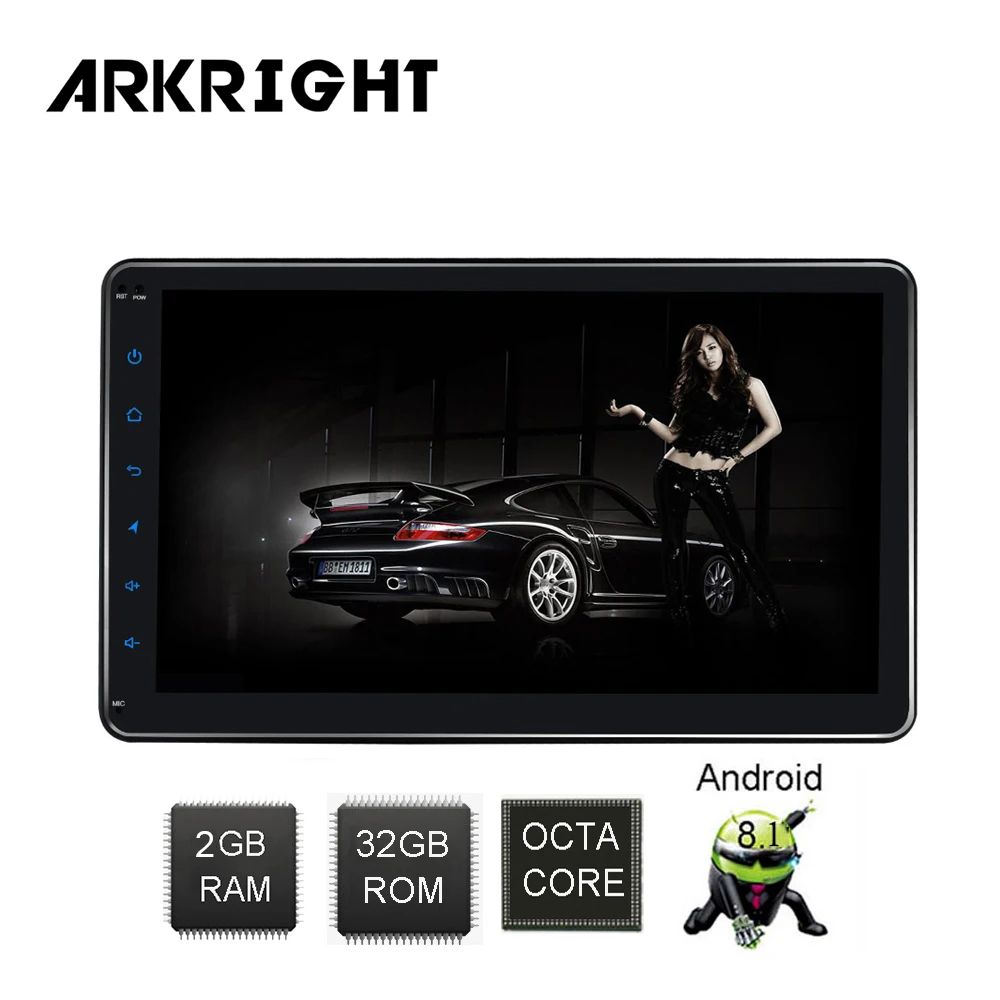 ARKRIGHT 10," 2 Din Android 8,1 Автомобильный плеер Автомобильный Радио мультимедийный плеер gps wifi встроенный DSP/4G/wifi