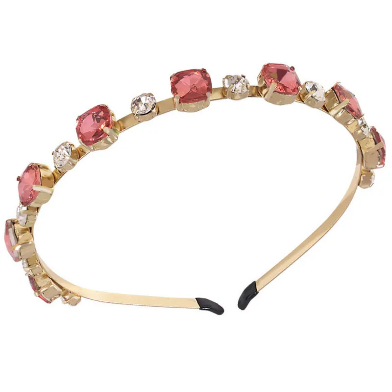 

Fashion Alloy Diamond Headband Glass Drill Hairband Rhinestones Hairroop Headwear Beauty Accessories Styling