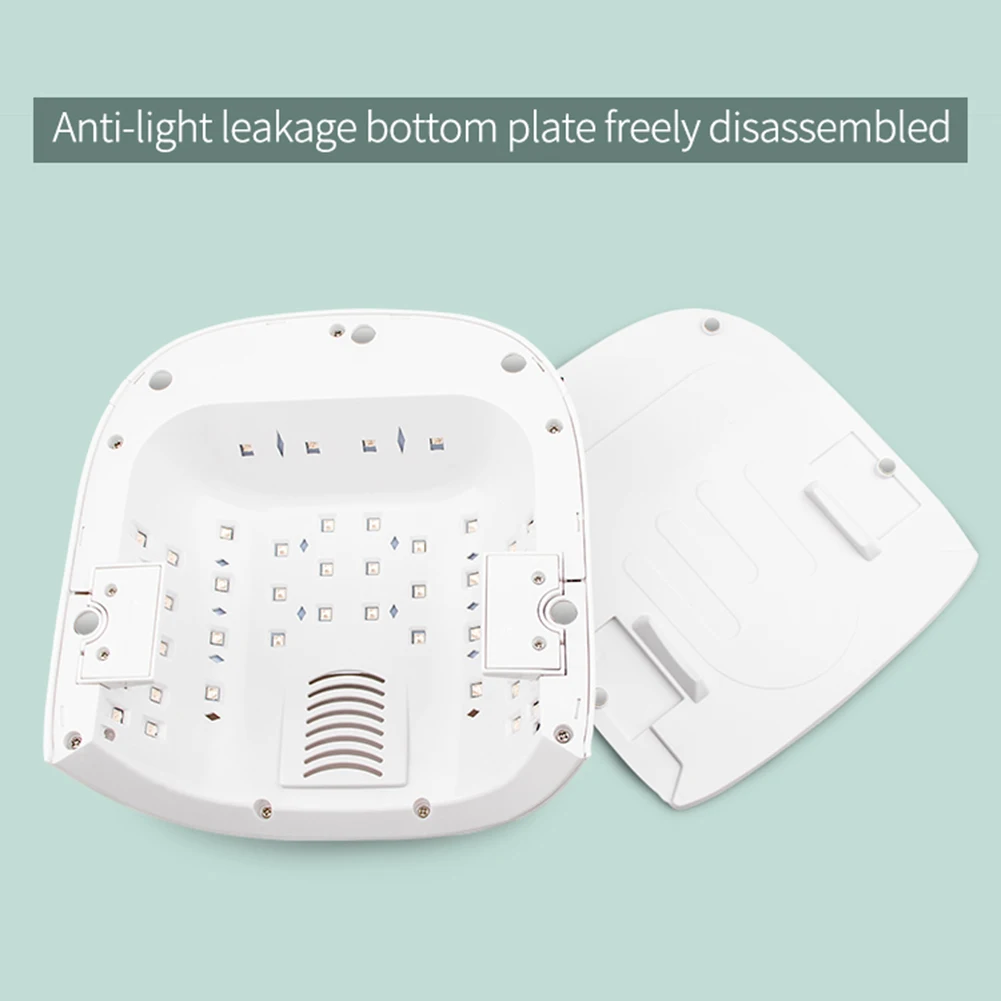 Беспроводной 86w Светодиодная УФ-лампа для ногтей гель лак сушилка солнца