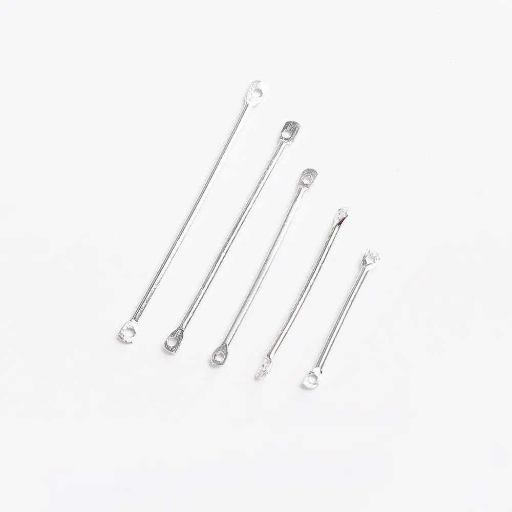 Металлические серьги гвоздики с двумя отверстиями 50 шт.|Ювелирная фурнитура и