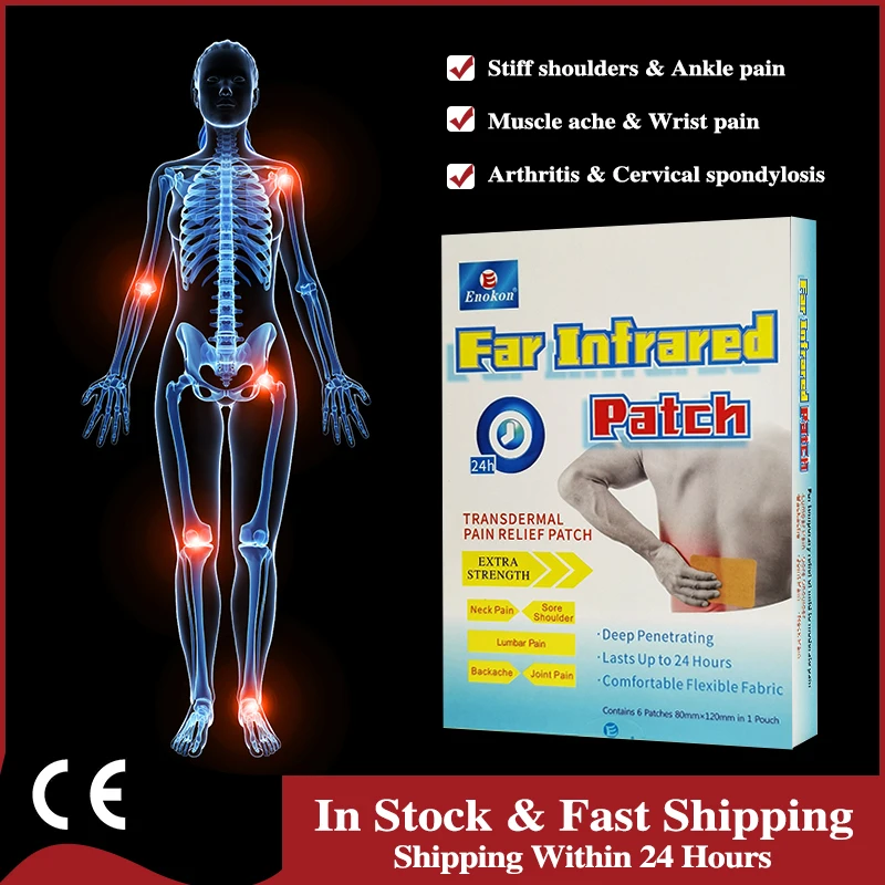 

Enokon Medical Pain Patch Far Infrared Plaster Chinese Herbal Tiger Balm Patch Therapy Orthopedic Rheumatic Arthritis Sports Use