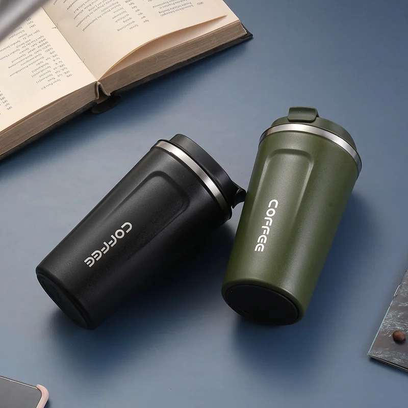 

Double Stainless steel Coffee Mug Thickened Big Car Thermos Mug Travel Thermo Cup Thermosmug For Gifts 510/380ML Thermos Flask
