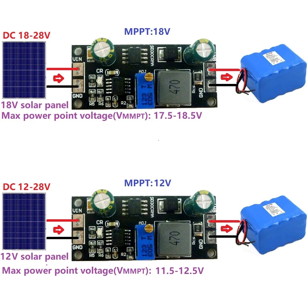 MPPT 1A 3 2 V 7 8 4 11 1 14 модуль зарядного устройства литиевой батареи для солнечных