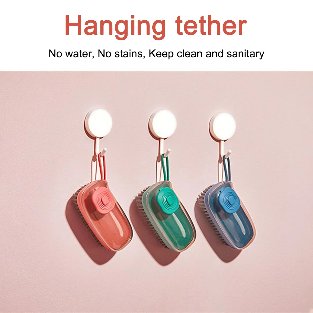 

Kitchen Double Use Cleaning Cleaning Brush Scrubber Dish Bowl Washing Sponge Automatic Liquid Dispenser Pot Cleaner Gadgets