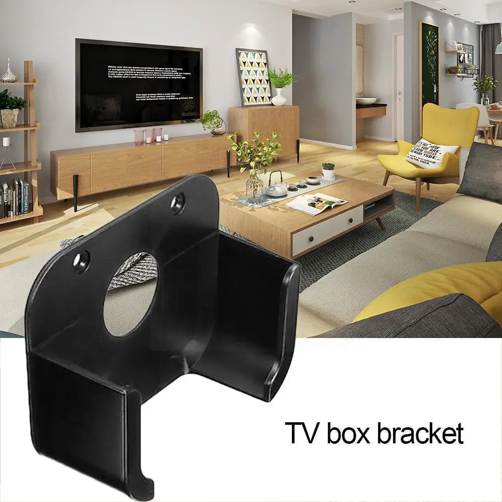 

Wall Mounted Tv Box Holder For Tv 4 Media Player Stand Fixing Top Stb Rack Set Television Cradle Protective Bracket B M0s3