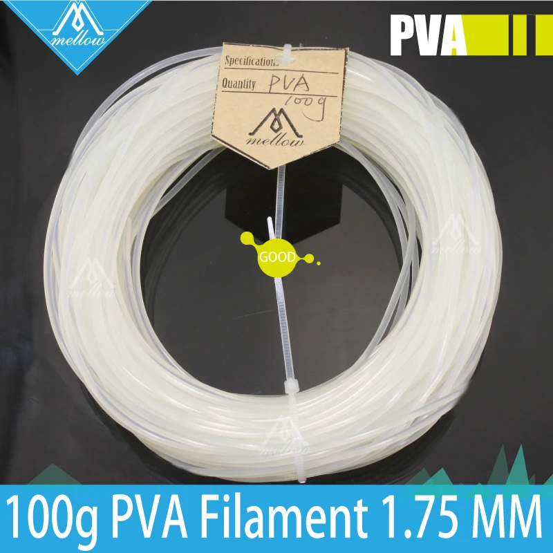 Филамент PVA для 3D принтера 100g катушка 1 75 мм 100 г Makerbot Reprap UP Afinia Flash Forge и всех FDM