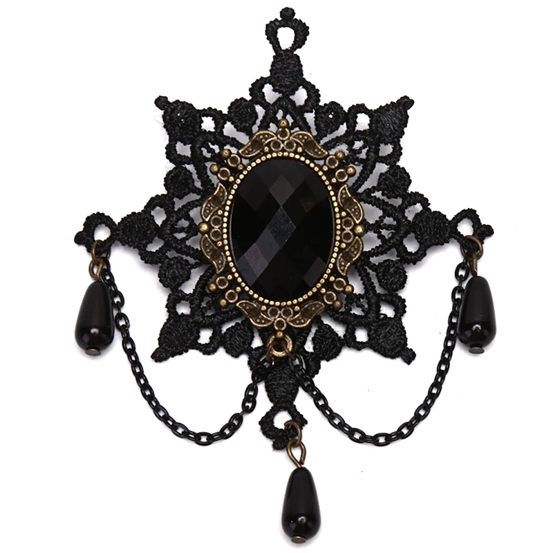 Винтажная брошь ручной работы из античной ткани для леди ювелирное изделие