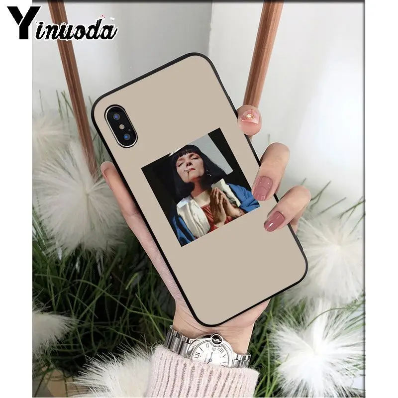 Yinuoda пульпа фантастика ТПУ Мягкий силиконовый чехол для iPhone X XS MAX 6 6S 7 7plus 8 8Plus 5 5S XR