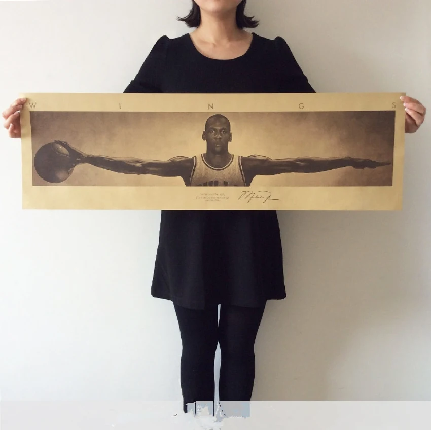 Винтажная баскетбольная звезда Майка Джордан постеры для украшения дома