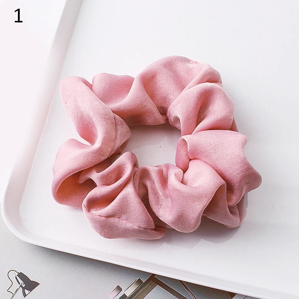 

Oversized Satin Scrunchies Big Rubber Hair Ties Elastic Hair Bands Girl Ponytail Holder Satin Scrunchie Women Hair Accessories