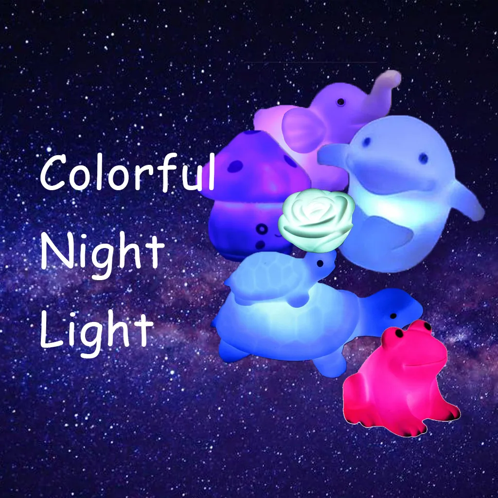 Светодиодные Красочные ночные светильники для детей милые декоративные детской