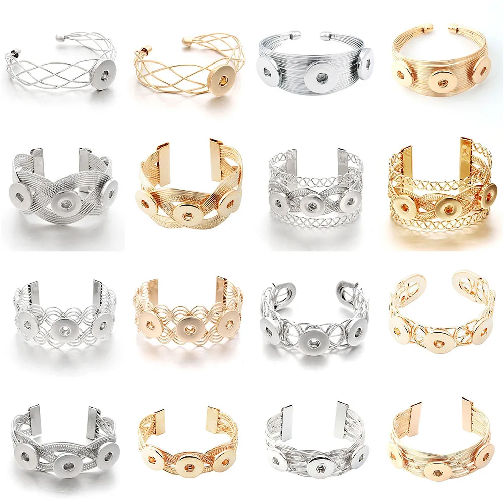 

Мода оснастки ювелирные изделия Сменные большие оснастки браслеты на запястье подходят 18 мм оснастки кнопки ювелирные изделия для женщин