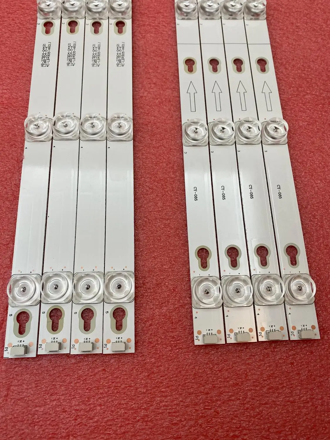 10 шт./набор = 80 шт. светодиодный Подсветка полосы для Toshiba 49L2600 L49S4900 49U7800 49P2US 49L2900