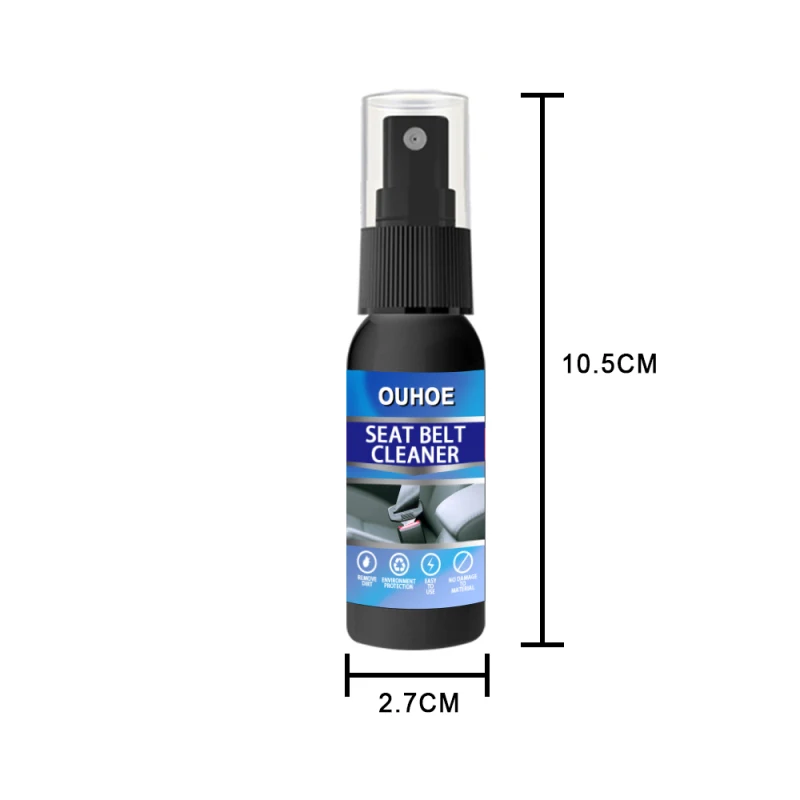 

30ML Car Seat Belt Cleaner Car Interior Cleaner Liquid Decontamination Accessory Car interior decontamination supplies