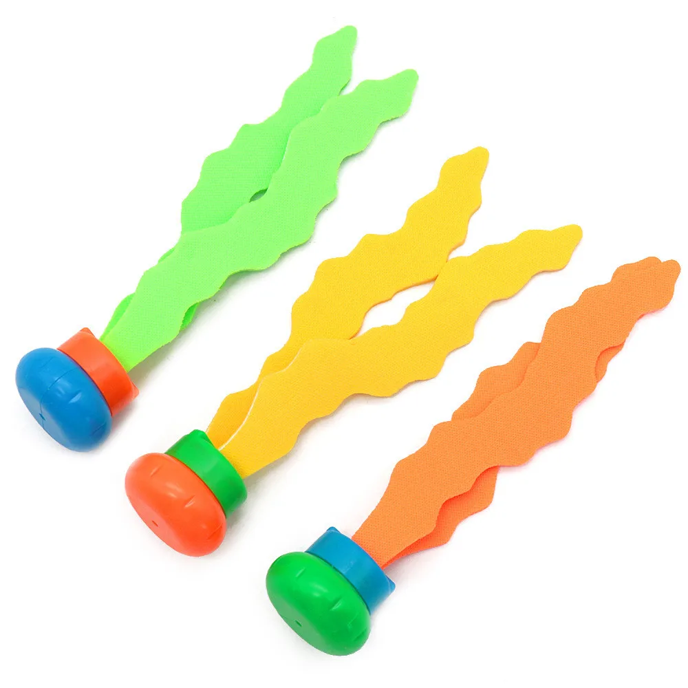 

3pcs Kids Plants Toy Sports Swimming Pool Toys Sea Plant Shape Diving Toys Diving Swimming Training Pool for Children