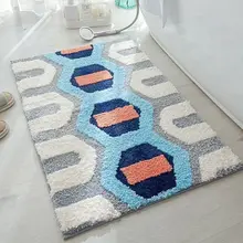 Cartoon Wind Absorbent Foot Mat Bathroom Non-slip Mat Quick-drying Foot Mat Simple Bathroom Toilet Door Mat Household