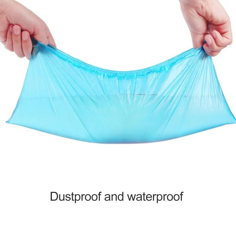 100 шт. одноразовые пластиковые толстые водонепроницаемые чехлы для защиты от