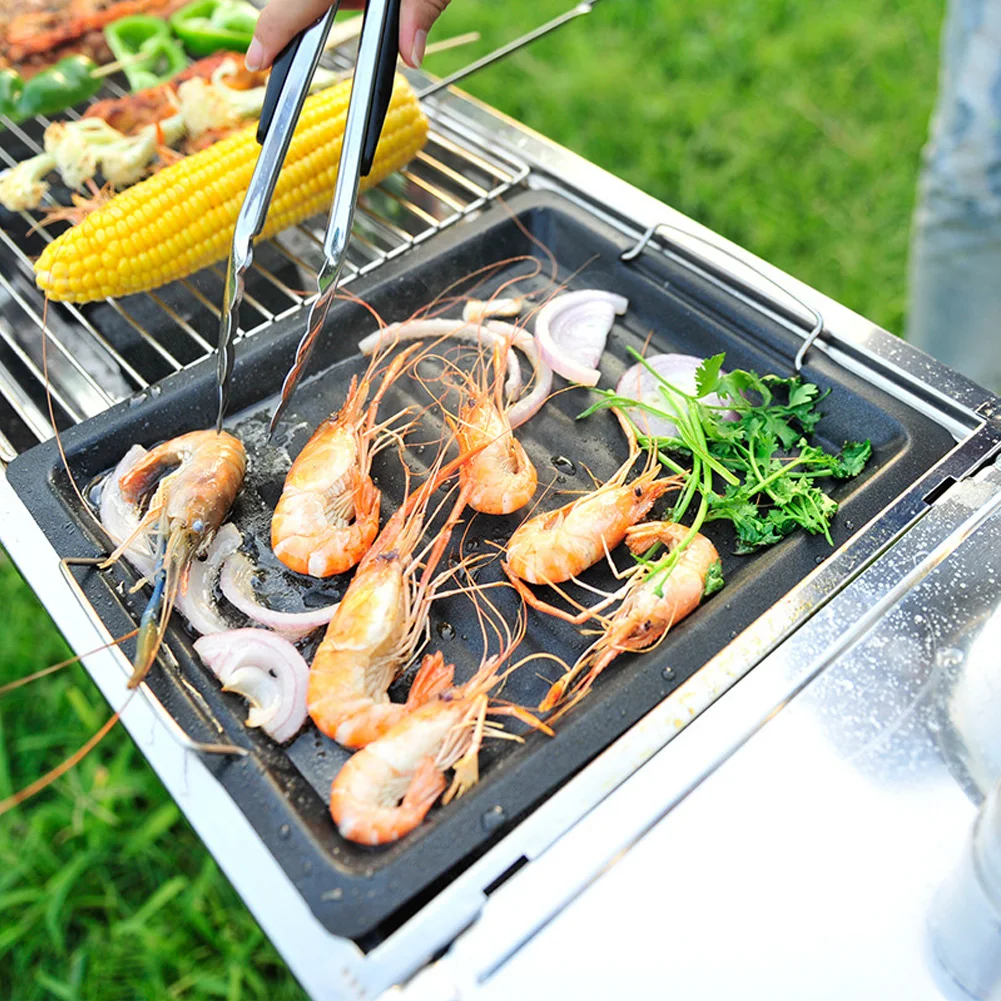 

Tray Household Frying Pan Plate Non-stick Bakeware Outdoors Barbecue