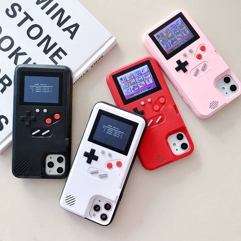 

For Iphone 12 Pro Case Two in One Playstation Cover For 7 8 Plus X Xr Funny 36 Games Color Screen Pastime Phone For 11 Pro Max