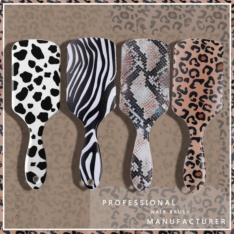 

Расческа с леопардовым принтом и полосками зебры детская Массажная расческа сексуальный дизайн Расческа для ношения длинных волос мм расч...