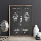 Legos мужской патент, настенная игрушка для любителей lego, постеры, декор детской комнаты, печать, схема, идеи подарков, игры, настенные украшения