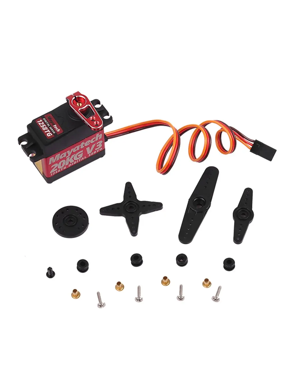 

Mayatech 1258TG V3 20KG Waterproof And High Torque Metal Tooth Actuator Digital Steering Gear Servo