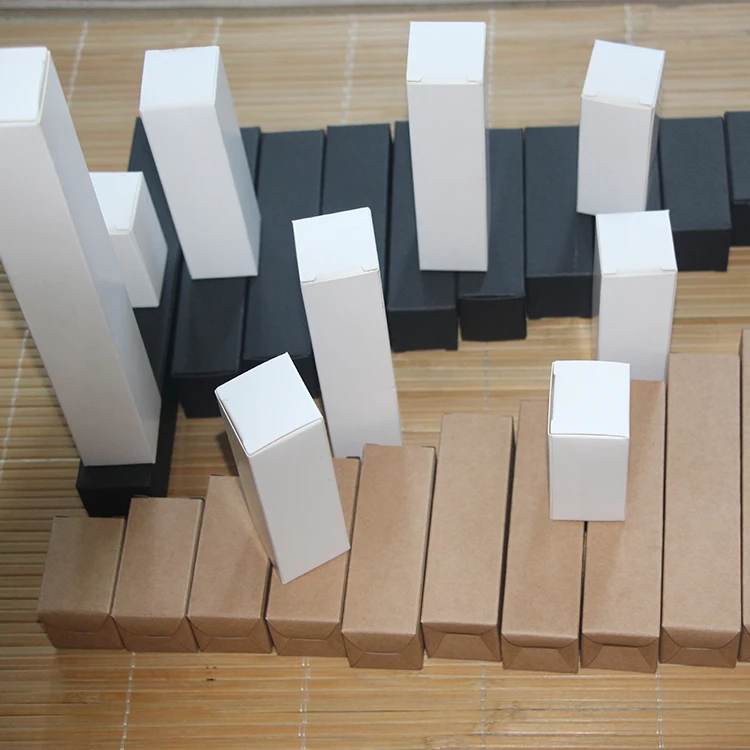 100 шт./лот 1 7x1 7x14 см белый черный крафт-бумага коробка DIY губная помада духи эфирное
