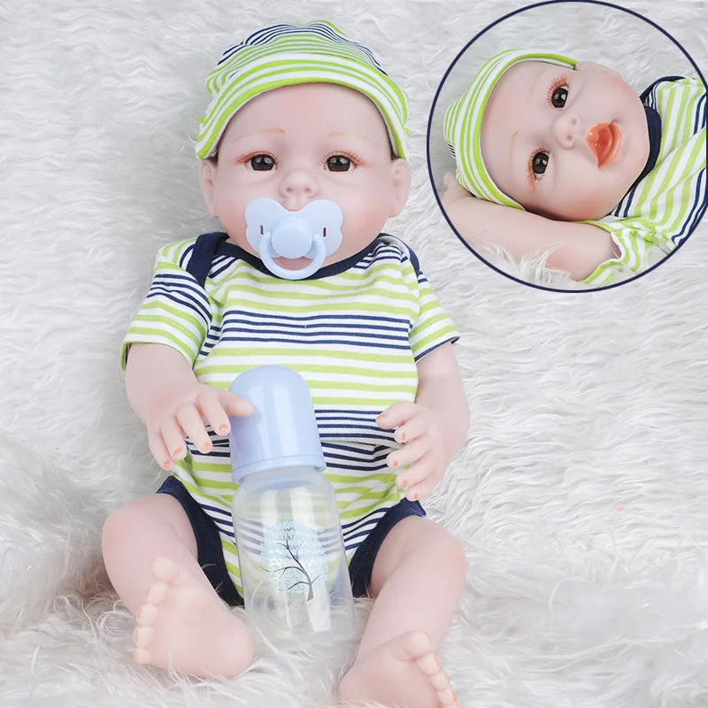 20 дюймов Новорожденные куклы Reborn Baby реалистичные мягкие силиконовые реалистичные куклы ручной работы для малышей игрушки для детей Подарки