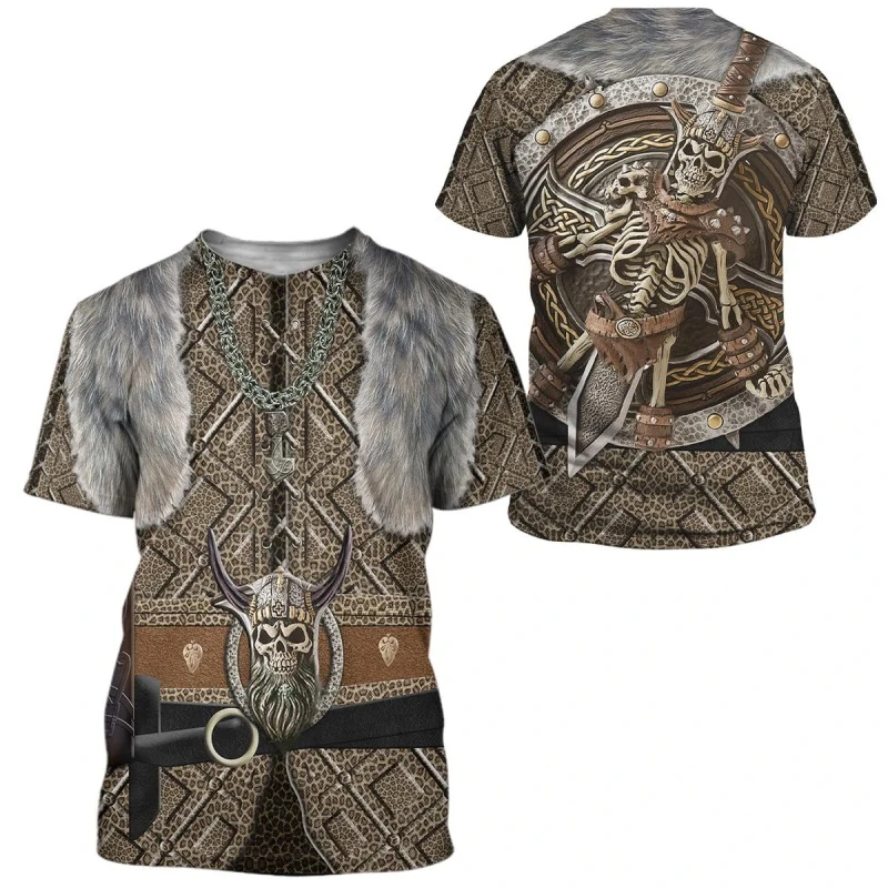 

Fashion 3D Printed Viking Armor T-shirt Harajuku Summer Short Sleeve Shirt Knights Street Casual Pullover Unisex Tops -94