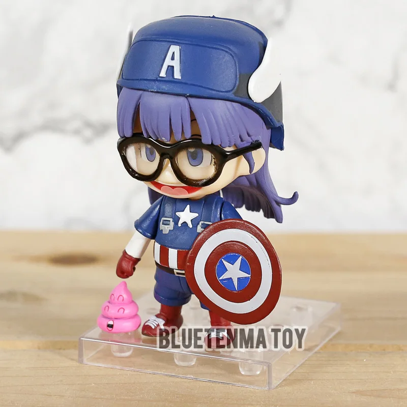 Новинка аниме Arale Norimaki Nd мини Экшн-фигурка из ПВХ косплей Капитан Америка игрушка