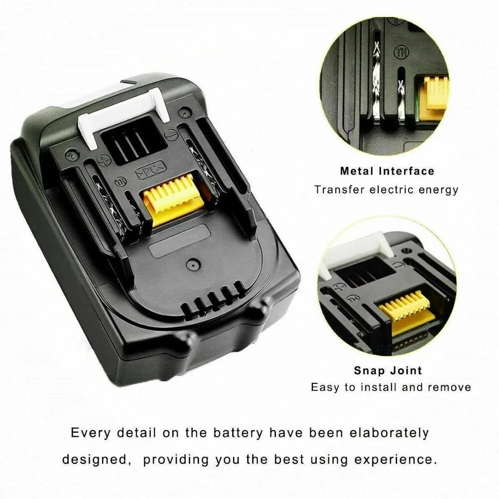 18V1 8Ah перезаряжаемая батарея 18000mah литий-ионная сменная питания для MAKITA BL1880 BL1860
