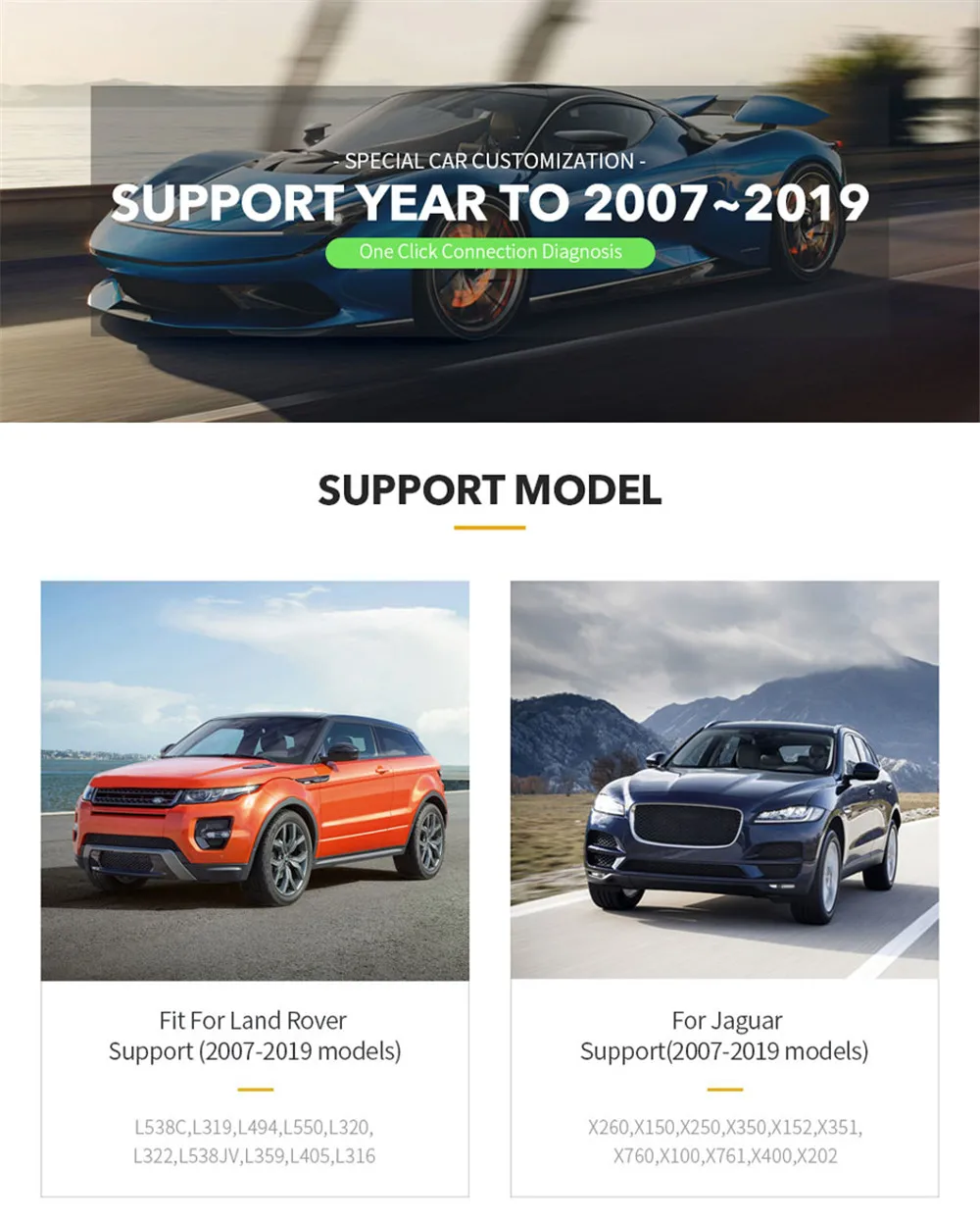 Автомобильный диагностический инструмент VXDIAG VCX SE для JLR моделей 2007 2020 поддержка