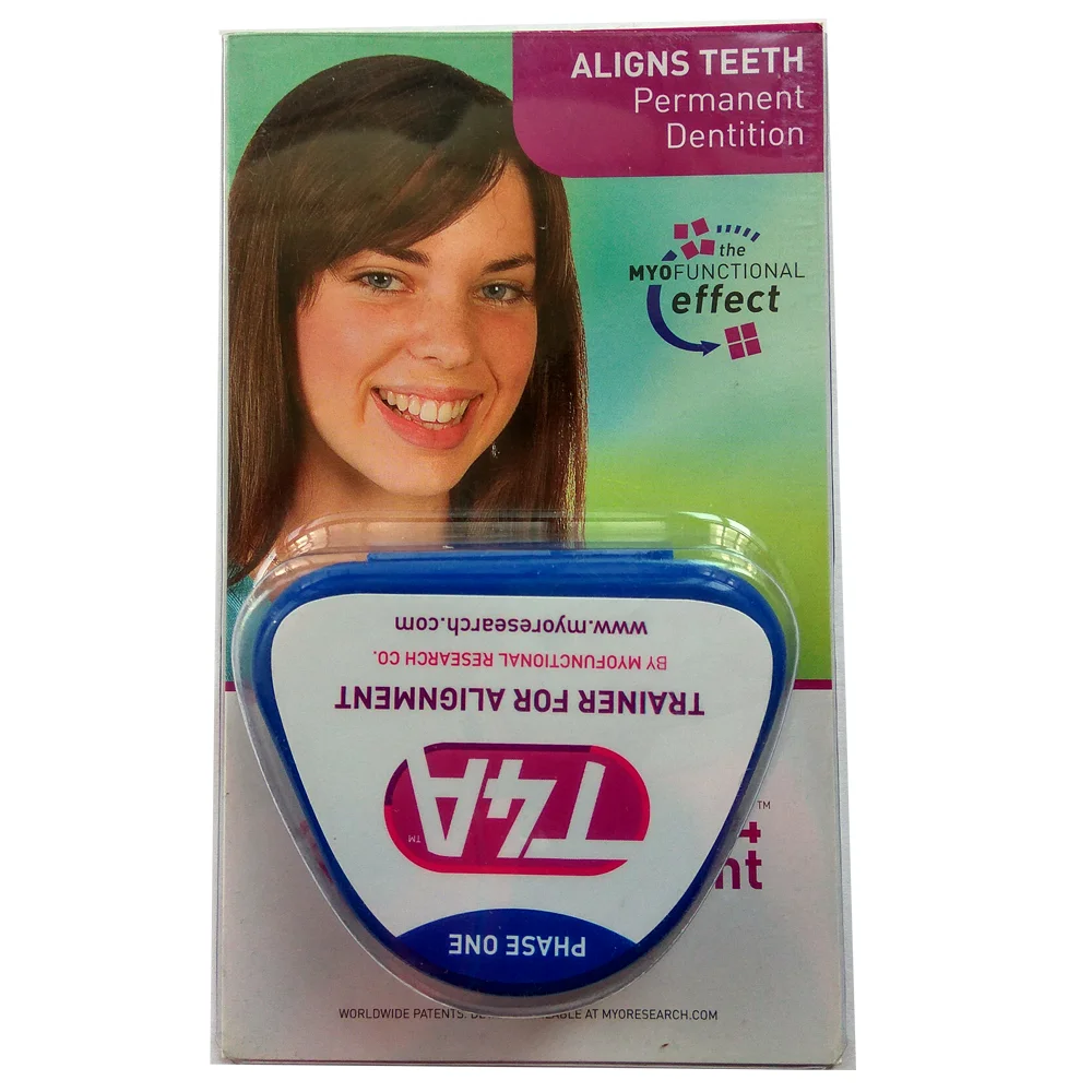 Ортодонтический тренажер MRC T4A голубой цвет красные коронообразные зубы