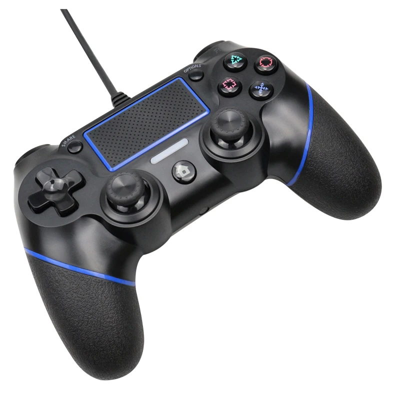 USB проводной геймпад для Playstation 4 джойстик геймпад двойной шок джойстик для ПК для PS4 контроллер 2,2 м кабель для PS3 консоли