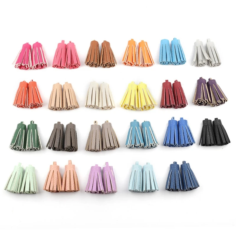 

PU Leather Tassel Charm Keychain for Women Handbag Purse Keys Wallet Accessories