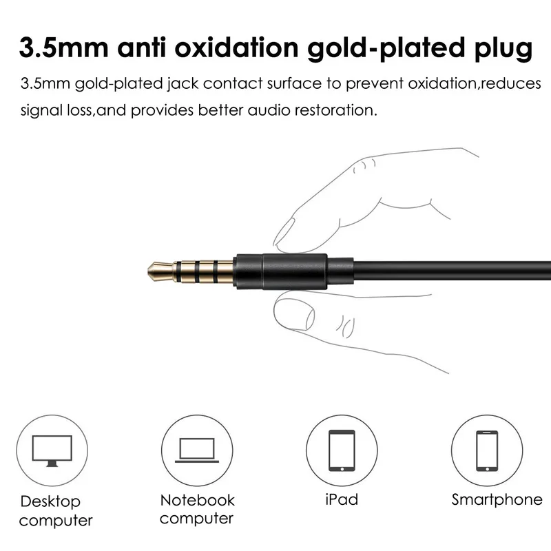 1 шт. басов наушники-вкладыши спортивные наушники с микрофоном для IPhone Samsung Xiaomi