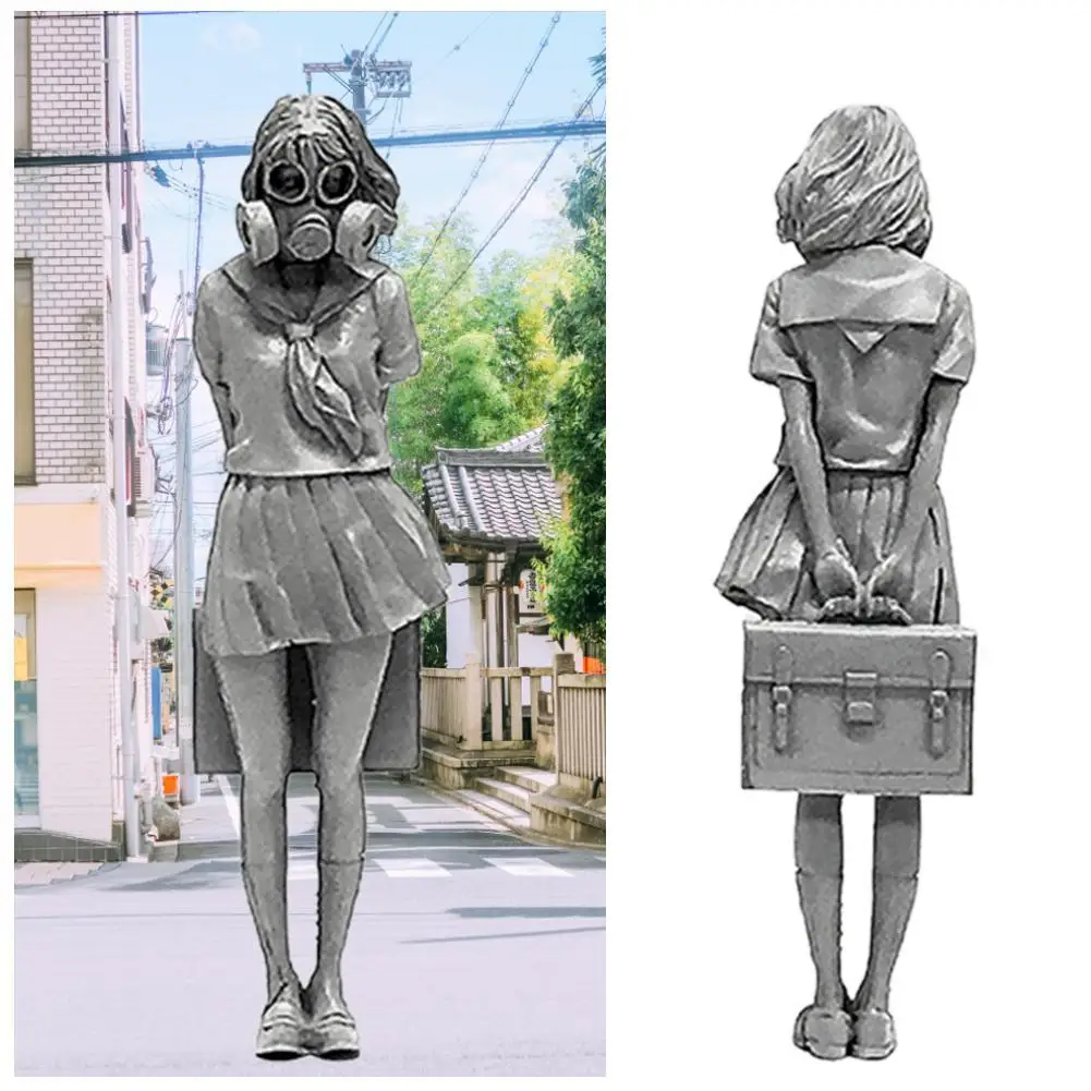 

YUFAN 1/35 Japanese Girl Student Resin Soldier 5cm Epoxy Genuine Self-assembly KOO-47 Toy include Model Packaging Resin Sta N6G4
